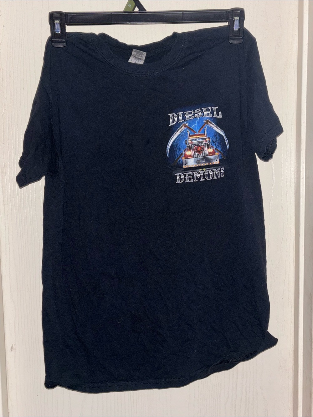 Gildan Black Diesel Demons Graphic Short Sleeve Tee